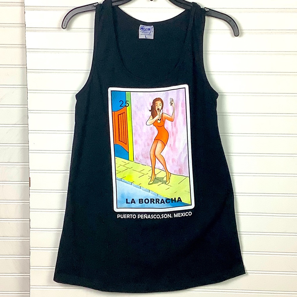 3 for $25 Loteria La Borracha Tank Top